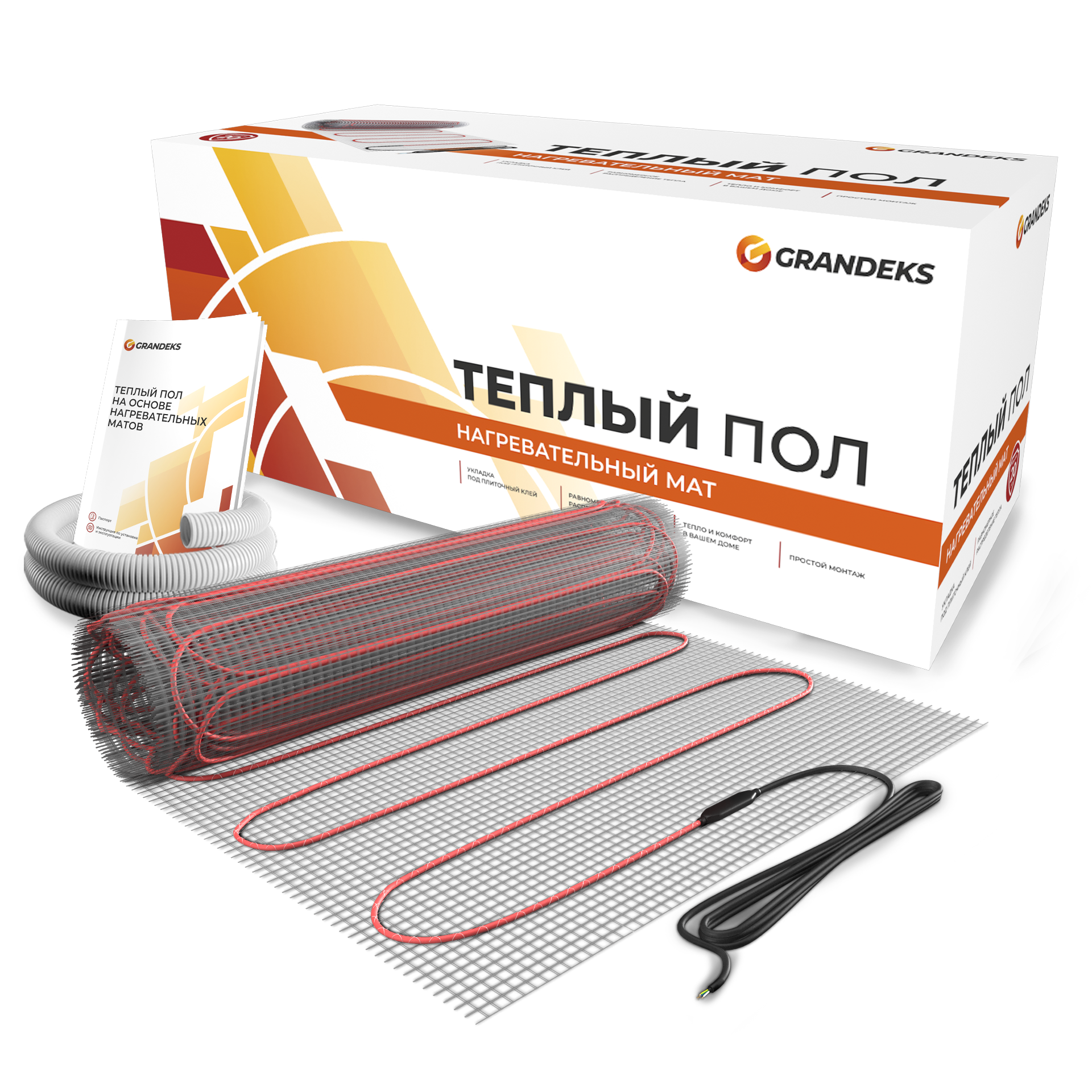 Изображение товара Нагревательный мат GRANDEKS G2 8 м² 1200 Вт для теплого пола