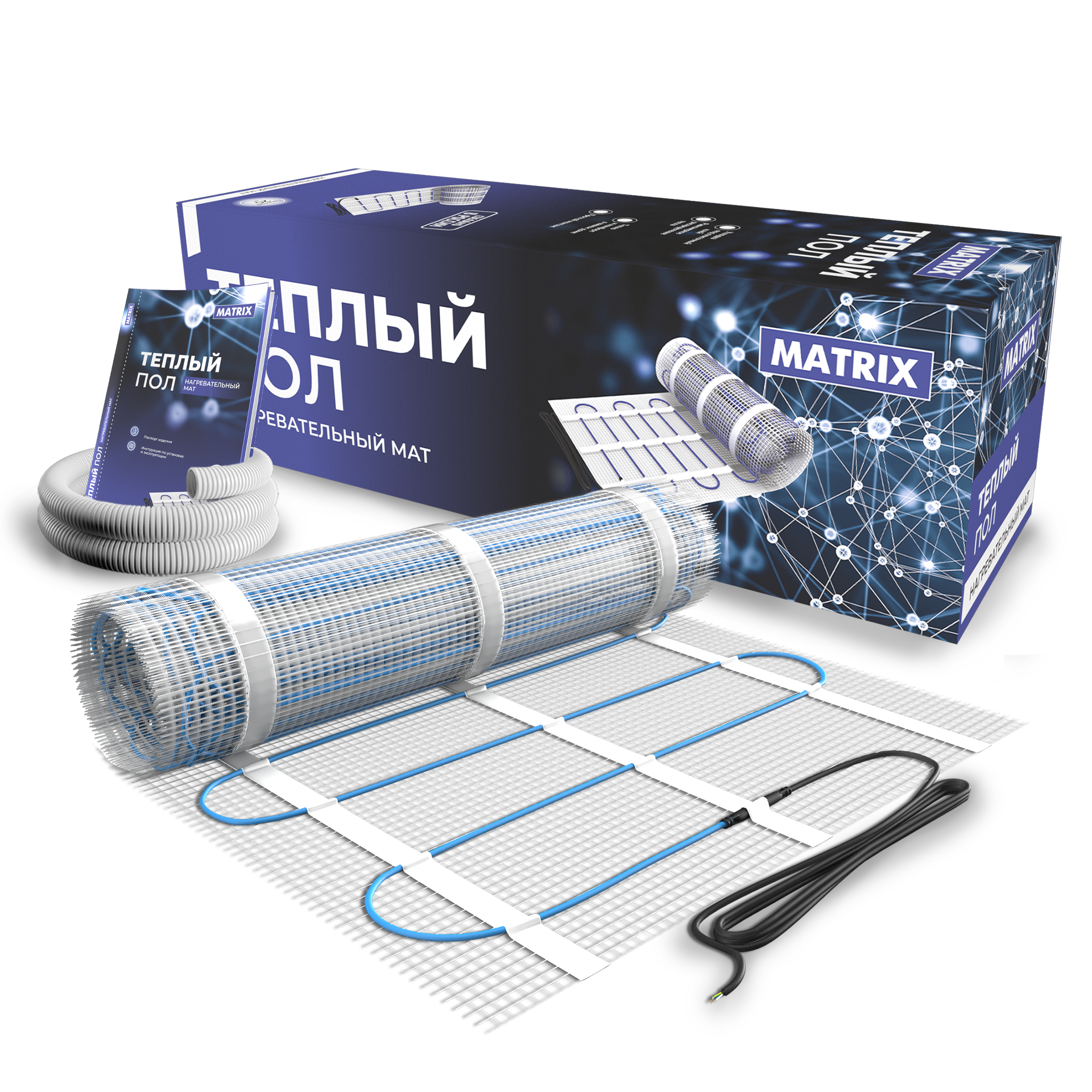 Изображение товара Нагревательный мат для теплого пола GRANDESX Matrix 2 м² 150 Вт/м²