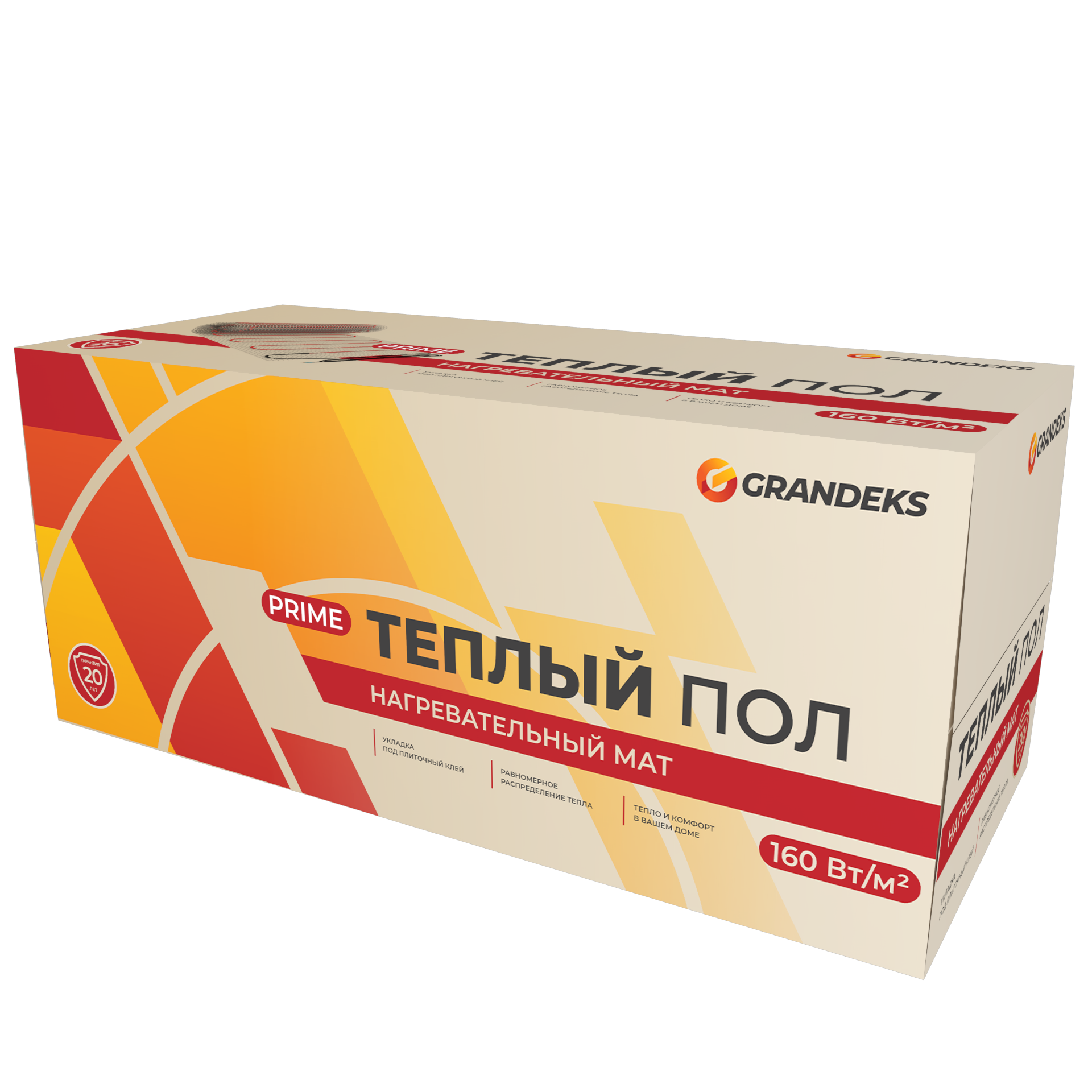 Изображение товара Нагревательный мат для теплого пола GRANDEKS prime 6 м² 960 Вт Россия