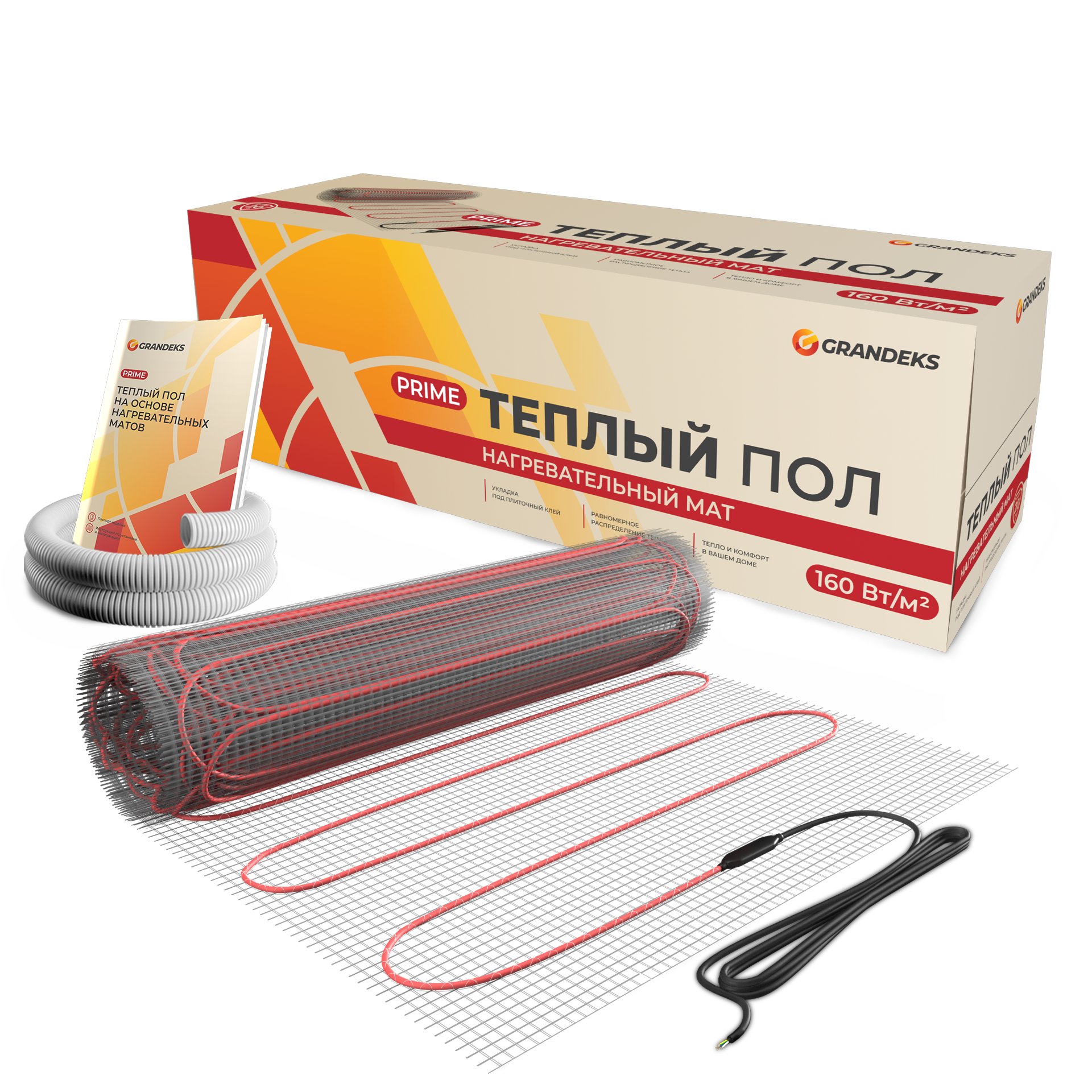 Изображение товара Нагревательный мат GRANDEKS prime 5 м² 800 Вт для теплого пола