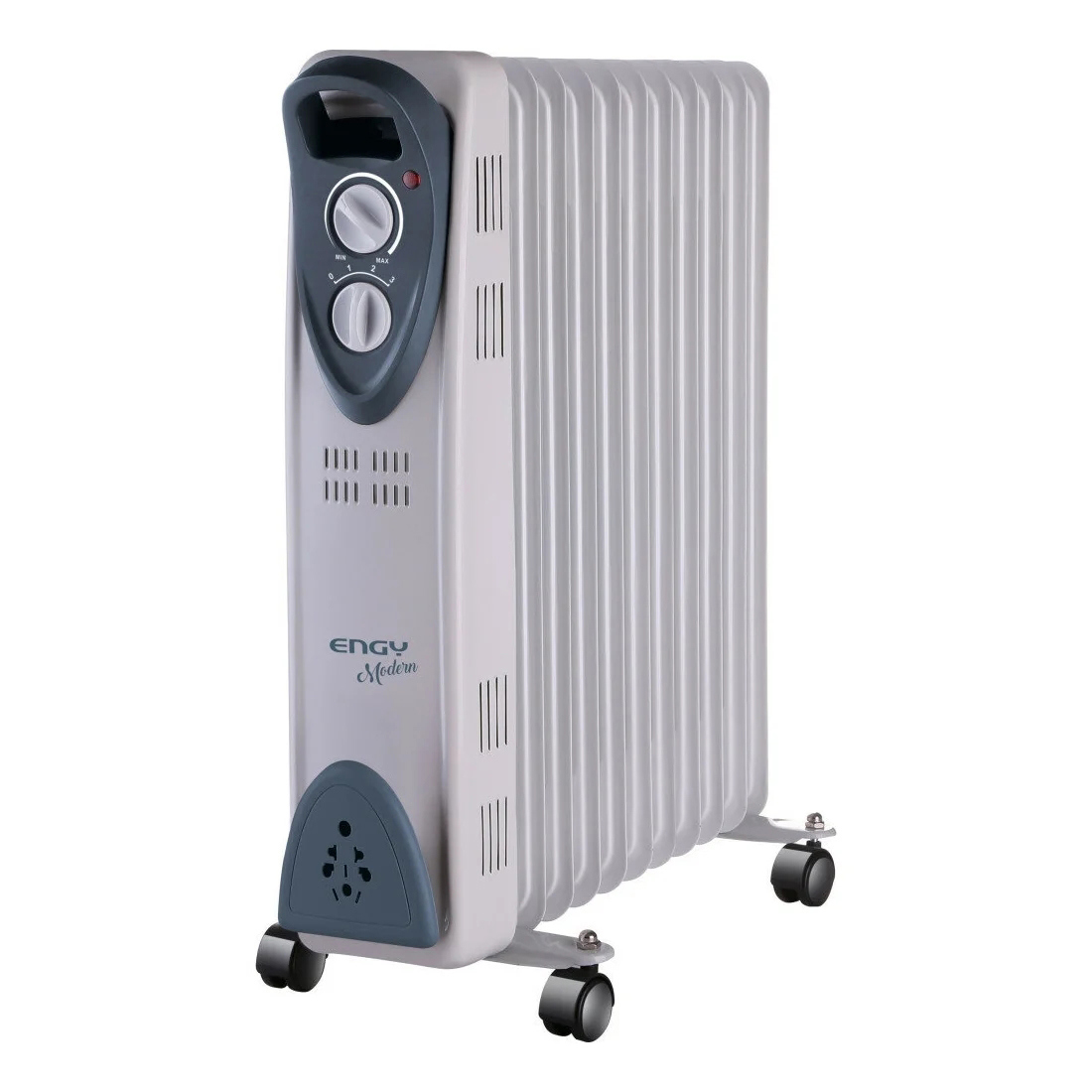 Изображение товара Обогреватель масляный Engy EN-2211 Modern с механическим термостатом 2500 Вт 11 секций цвет серый