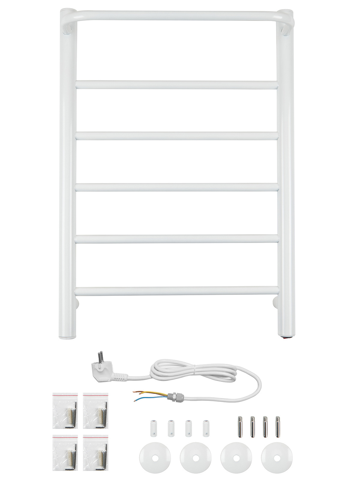 Изображение товара Электрический полотенцесушитель Aris Оазис 80 400x600 мм с полкой белый