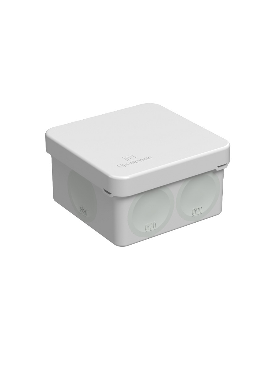 Изображение товара Коробка установочная Промрукав 75x75x45 мм цвет серый IP66
