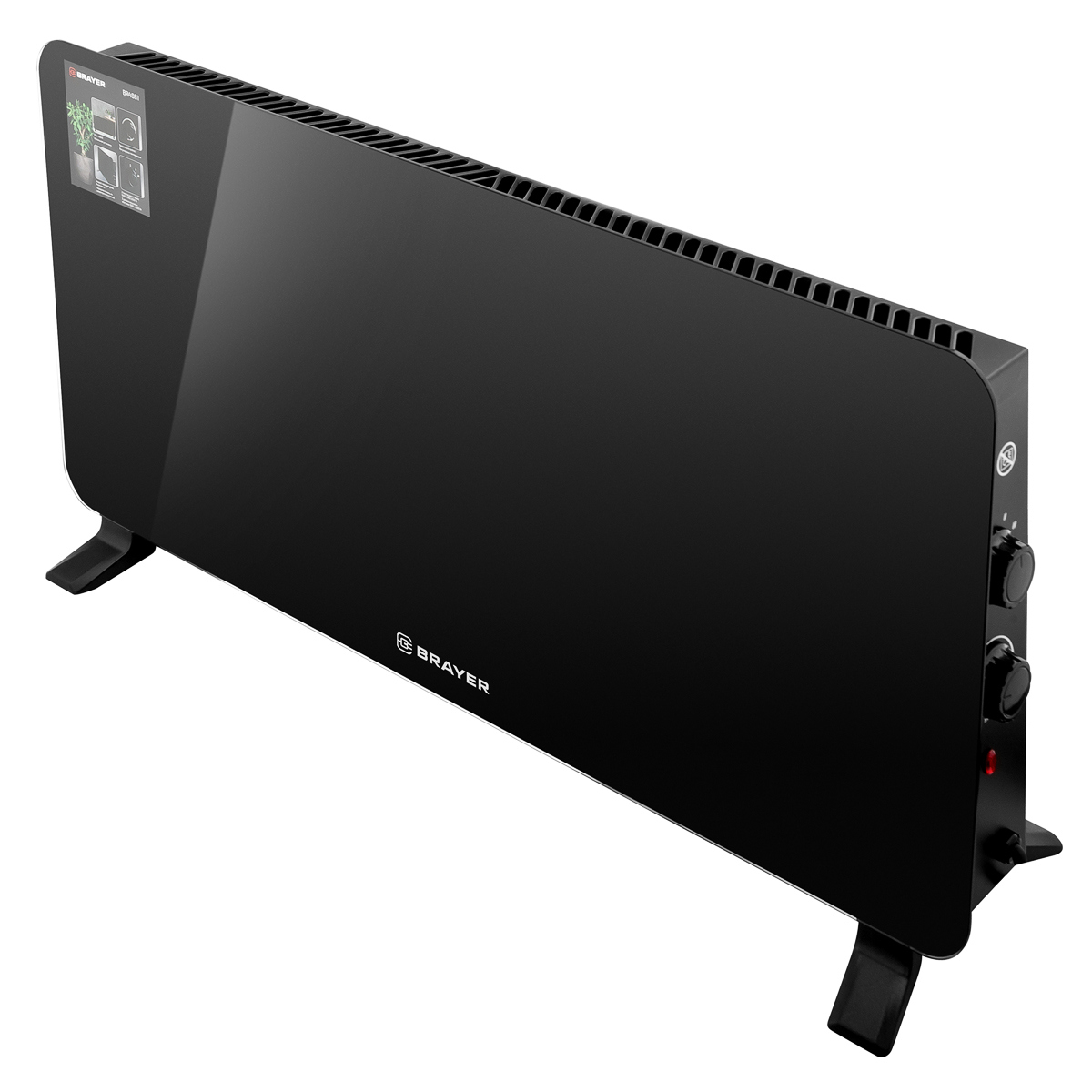 Изображение товара Тепловентилятор конвекторного типа Brayer 4881BR 2000 Вт для обогрева до 25м2 с механическим термос