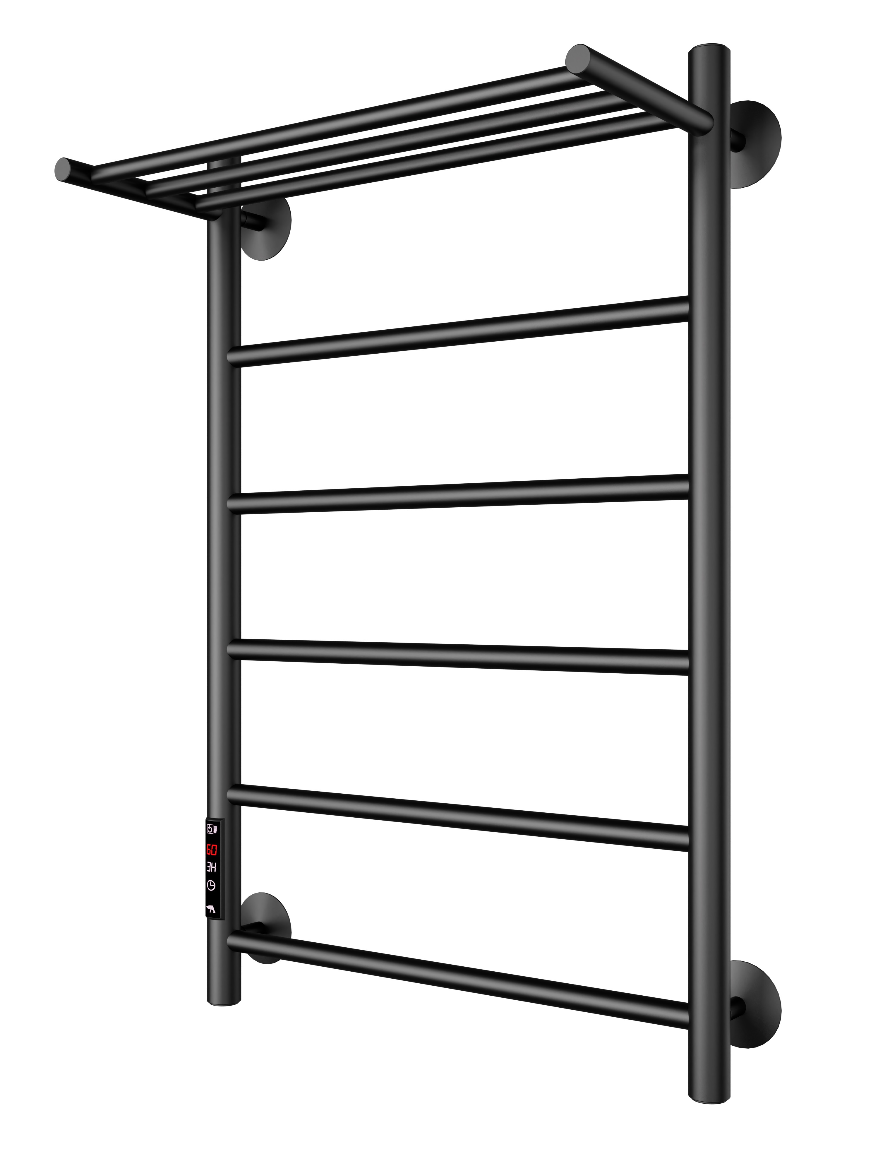 Изображение товара Полотенцесушитель электроарго 500x800 мм Н-образный черный