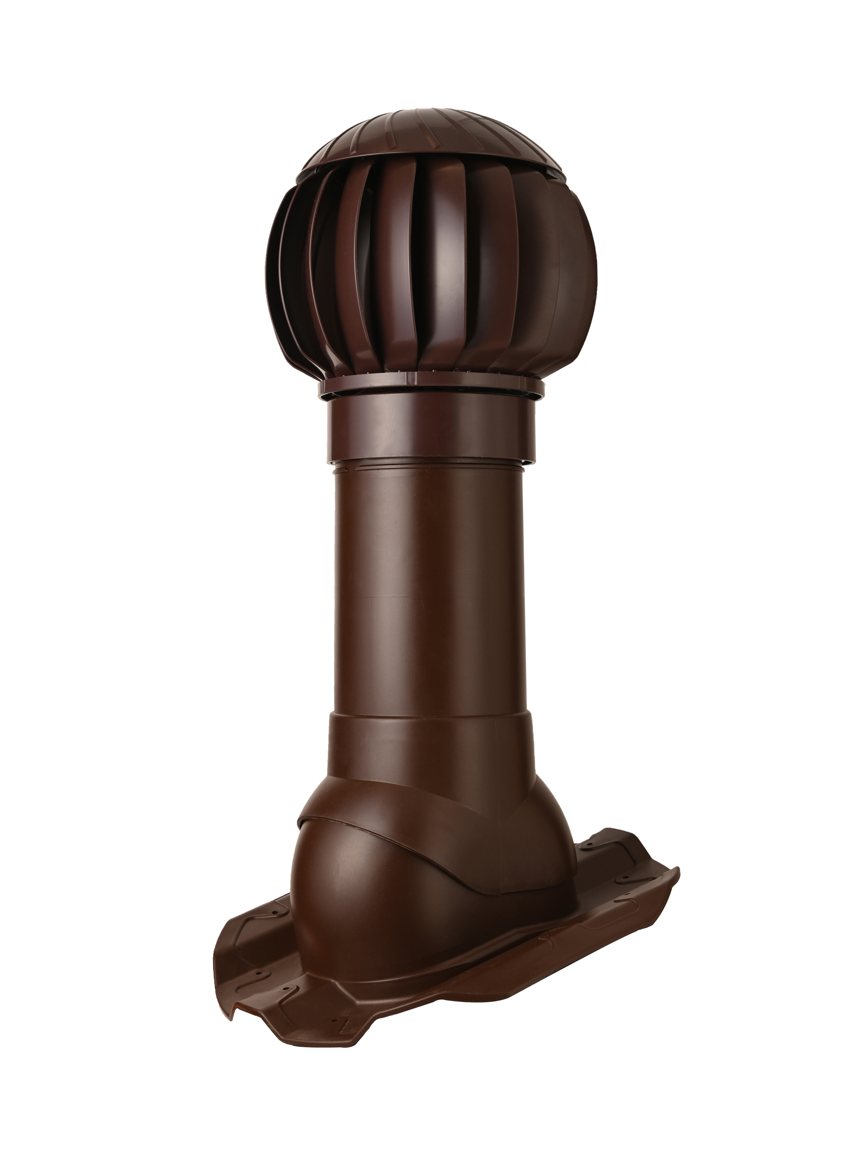 Изображение товара Нанодефлектор Polivent ND160 с вентиляционным выходом утепленный Н500 для кровельного профнастила 20 мм цвет коричневый