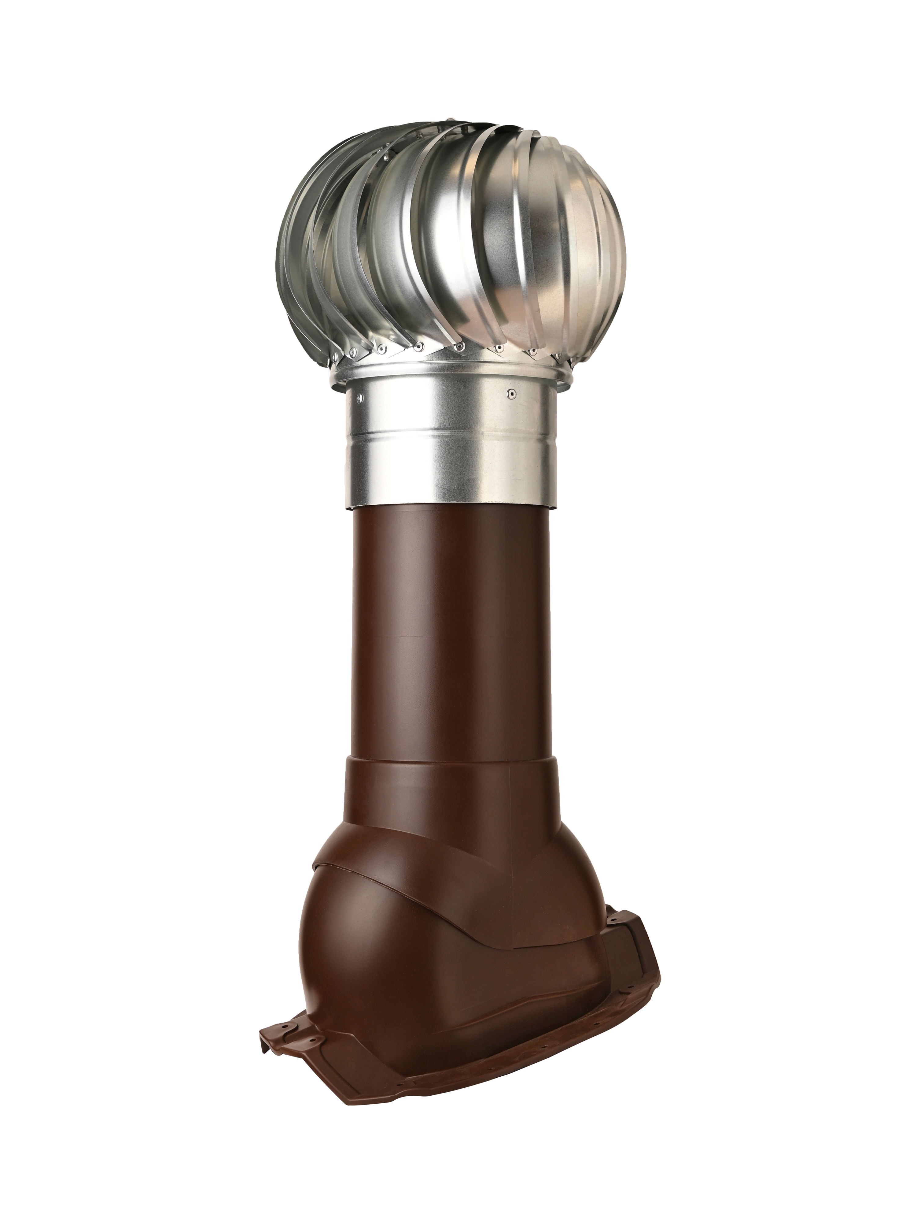 Изображение товара Турбодефлектор Polivent TD160 ОЦ утепленный Н500 для кровельного профнастила 35 мм цвет коричневый