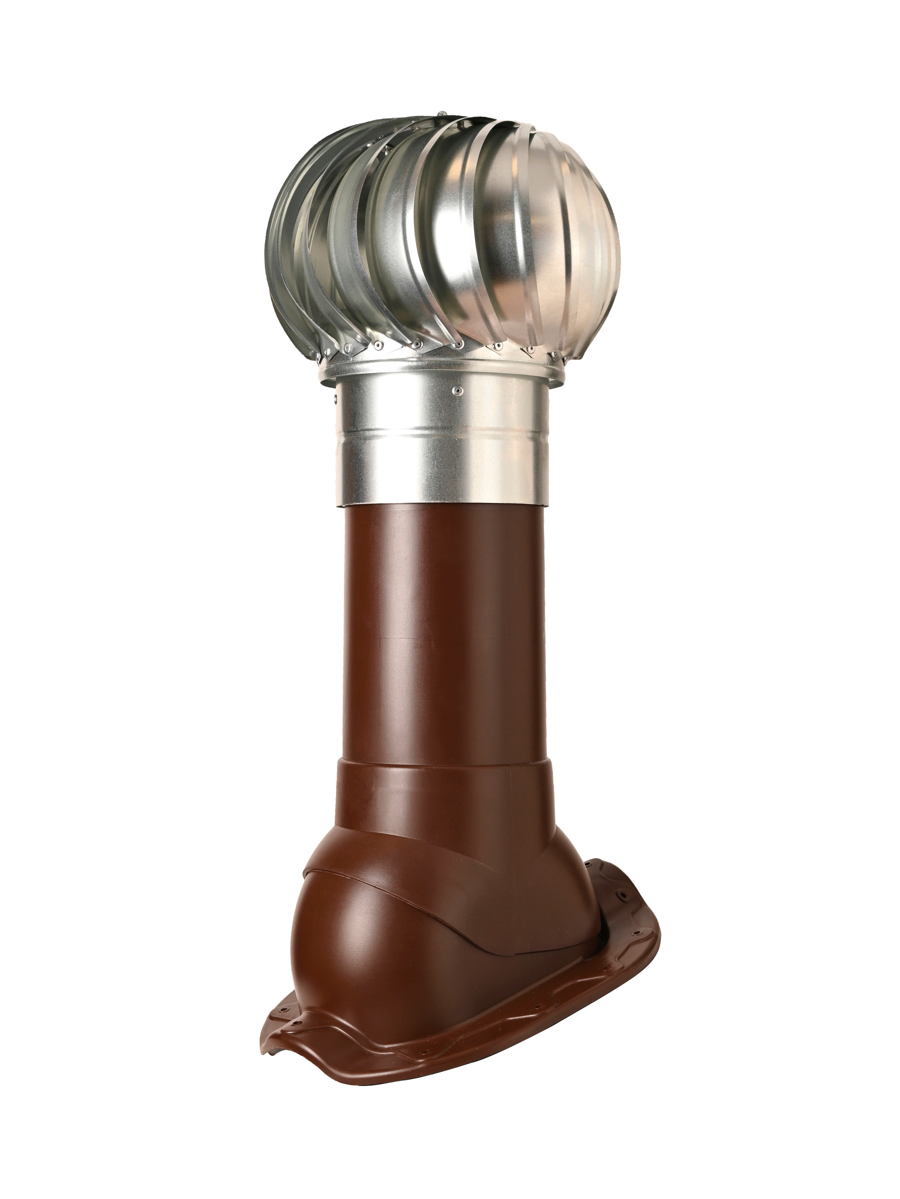 Изображение товара Турбодефлектор Polivent TD160 ОЦ утепленный Н500 для металлочерепицы Monterrey цвет коричневый