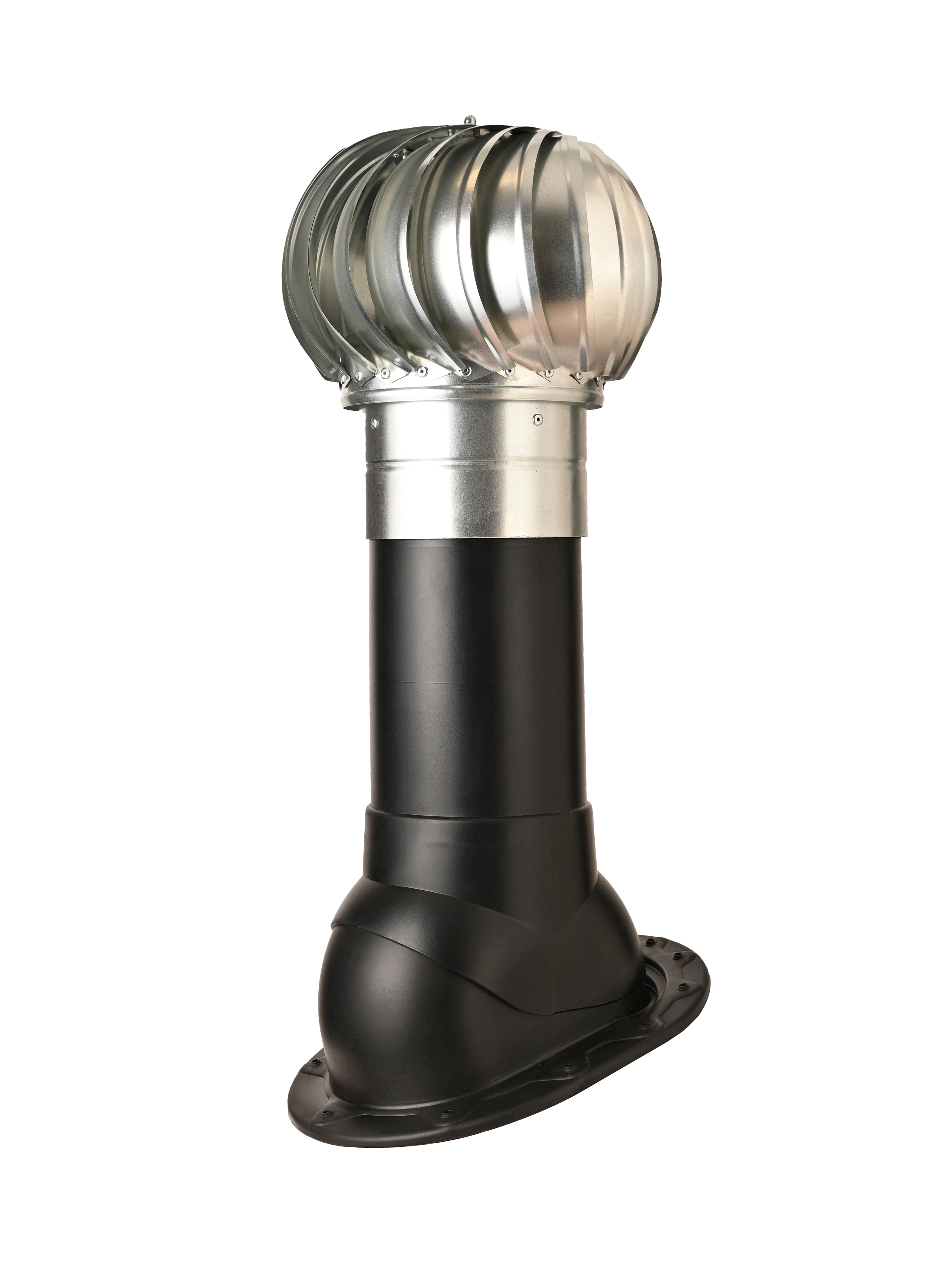 Изображение товара Турбодефлектор Polivent TD160 ОЦ утепленный высотой Н500 для скатной кровли цвет черный