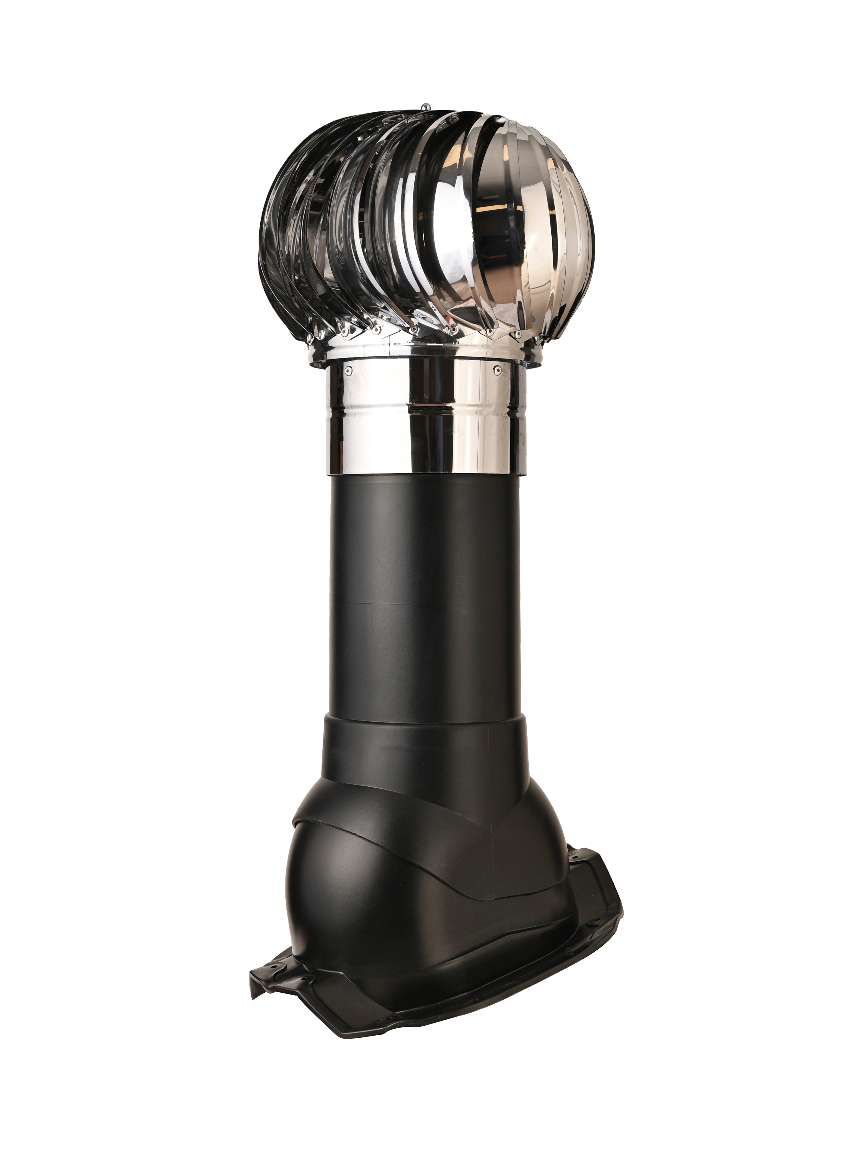 Изображение товара Турбодефлектор Polivent TD160 НСТ утепленный Н500 для кровельного профнастила 35мм цвет черный