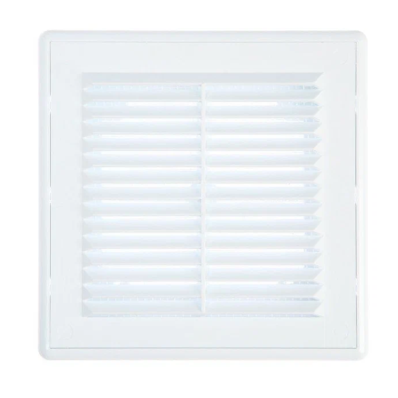 Изображение товара Решетка вентиляционная Космовент разъемная 150x150 мм abs-пластик цвет белый