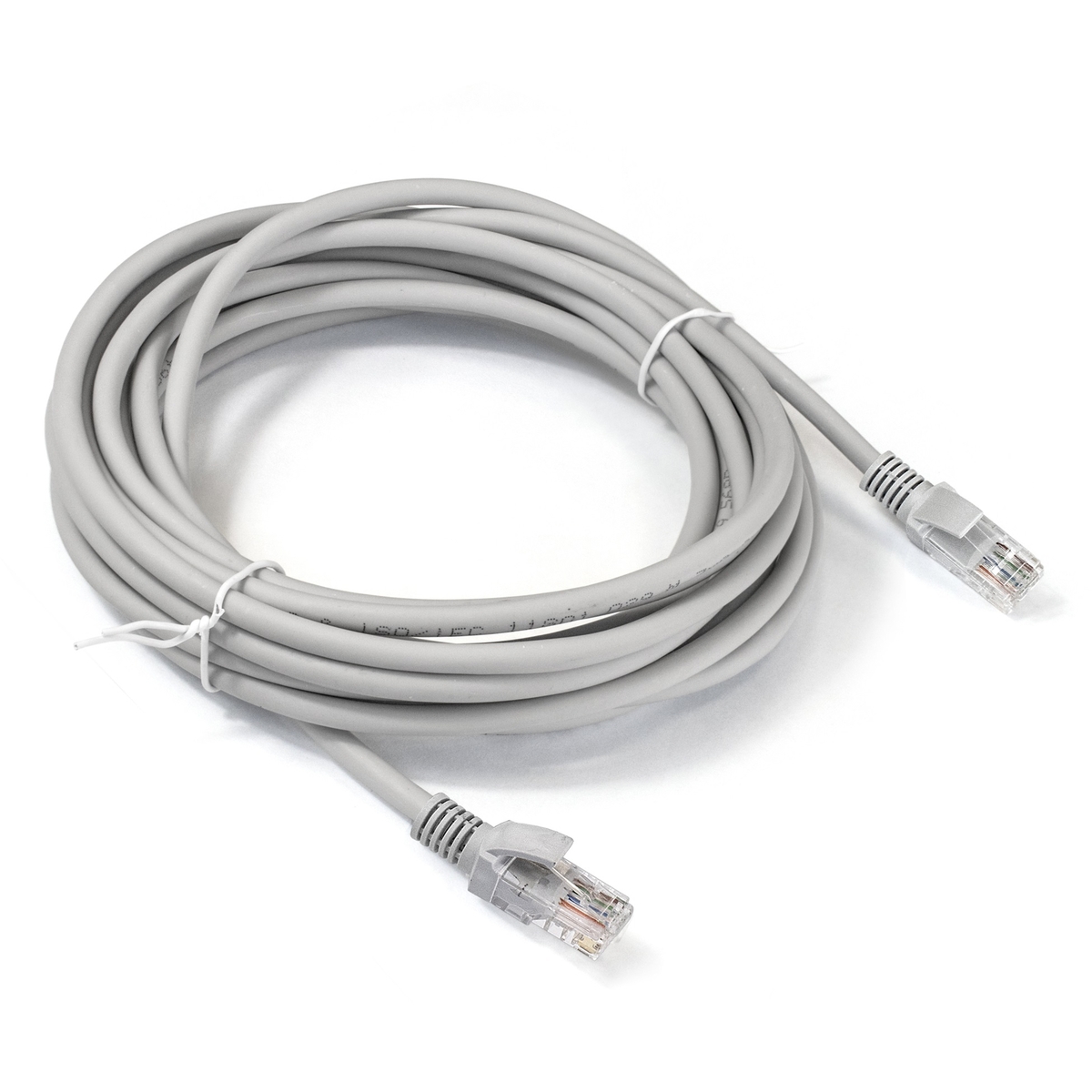 Изображение товара Патч-корд LSZH ExeGate UTP-RJ45-RJ45-5e-10M-LSZH-GY UTP cat.5e 10 м цвет серый