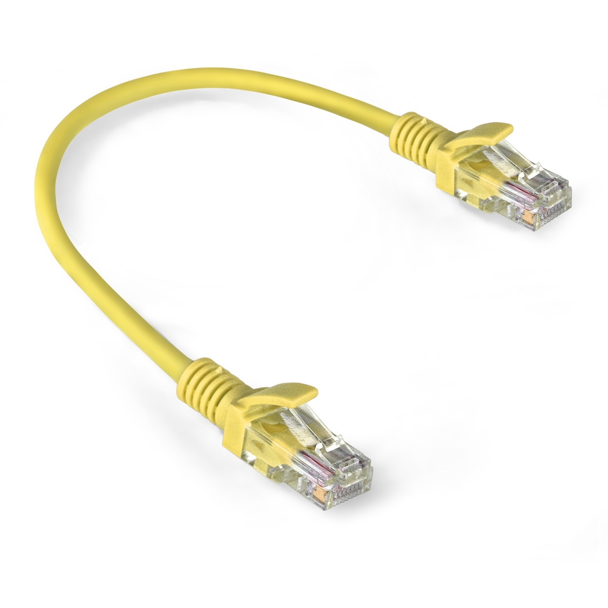 Изображение товара Патч-корд LSZH ExeGate UTP-RJ45-RJ45-5e-03M-LSZH-YL UTP cat.5e 0.3 м цвет желтый