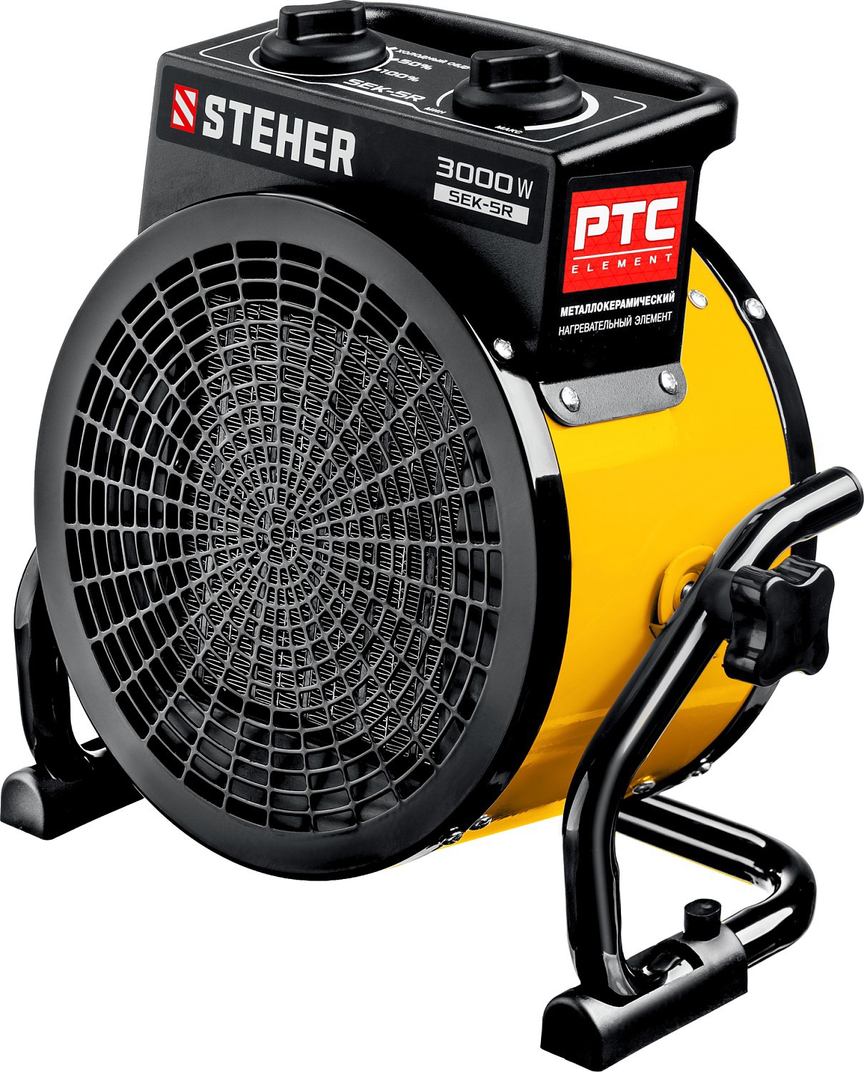 Изображение товара Электрическая тепловая пушка Steher SEK-5R 3000 Вт компактная для обогрева помещений
