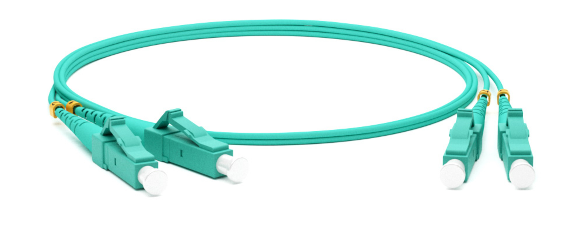 Изображение товара Патч-корд Hyperline волоконно-оптический MM 50/125(OM3) Hyperline LC-LC duplex 10G/40G LSZH 15 м