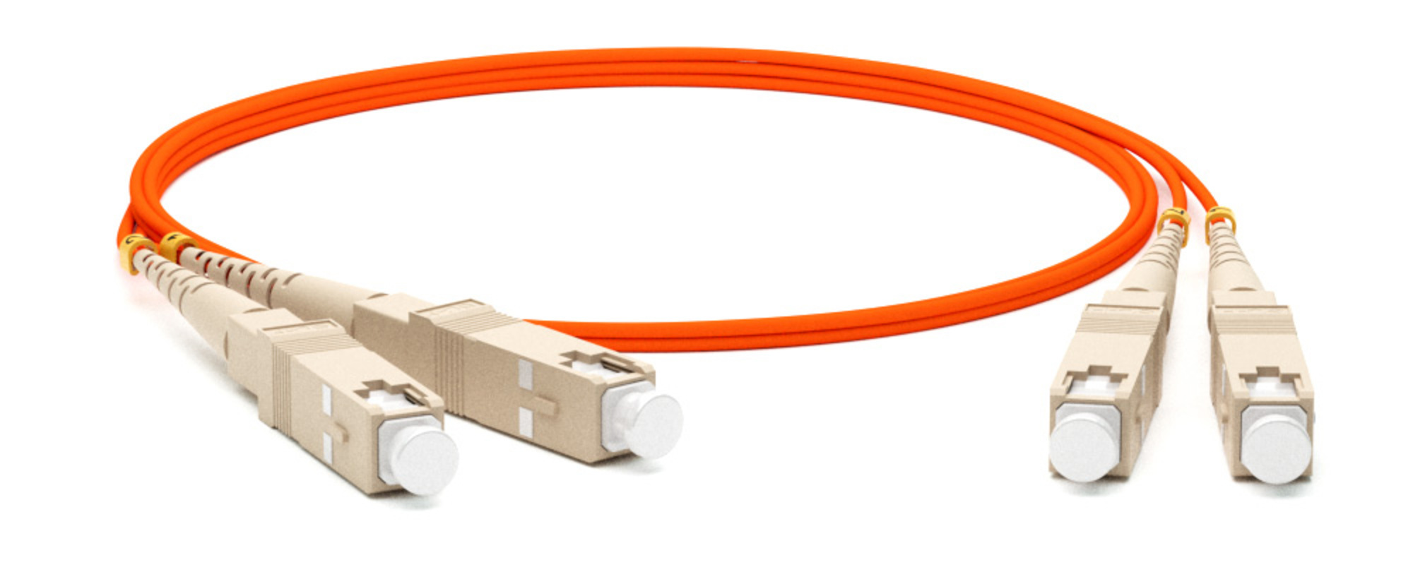 Изображение товара Патч-корд волоконно-оптический Hyperline MM 50/125 SC-SC 2.0 мм duplex LSZH 2 м