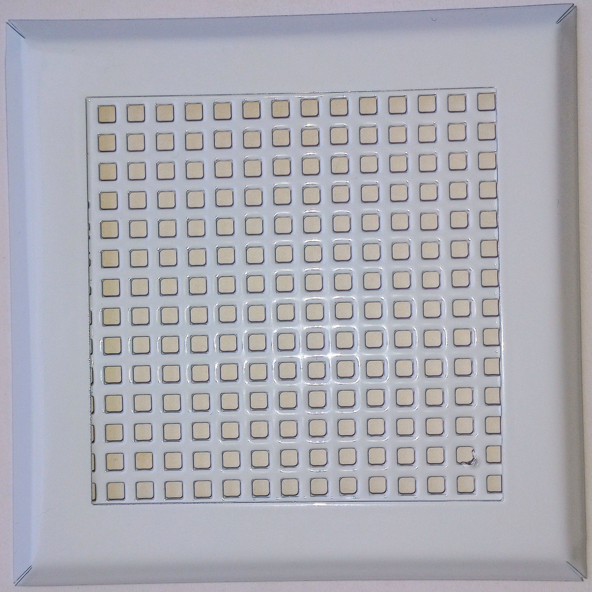 Изображение товара Решетка вентиляционная Шамрай VRK001001 100x100 мм сталь цвет белый 2 шт.