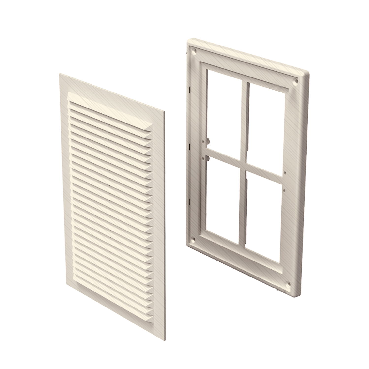 Изображение товара Решетка вентиляционная Leptonika ДМс 251x182 мм ПВХ цвет дуб светлый