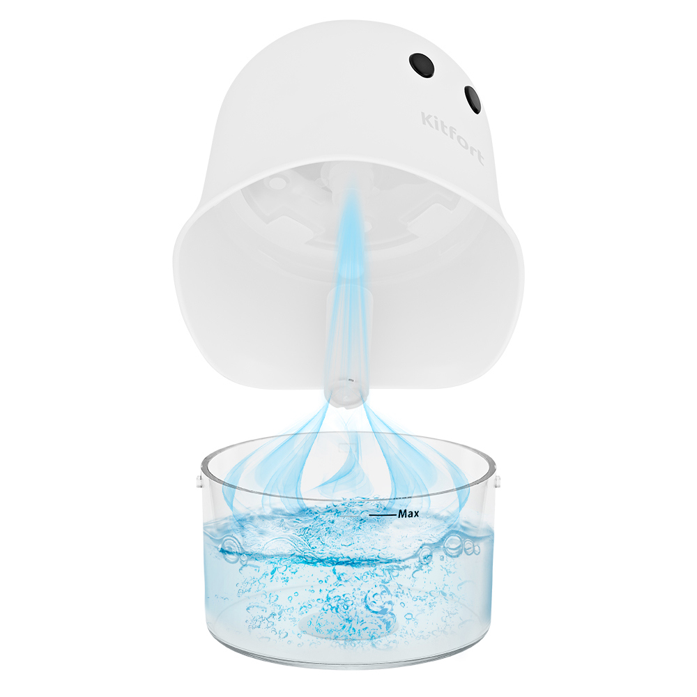 Изображение товара Компактный ультразвуковой увлажнитель воздуха Kitfort КТ-2863-1 белый