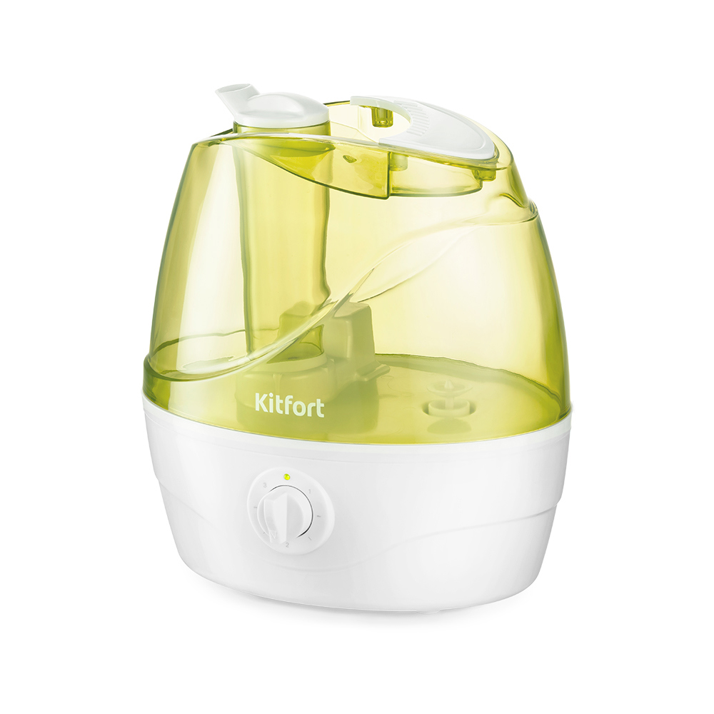 Изображение товара Ультразвуковой увлажнитель воздуха Kitfort КТ-2834-2 2.2 л Бело-салатовый для дома и офиса