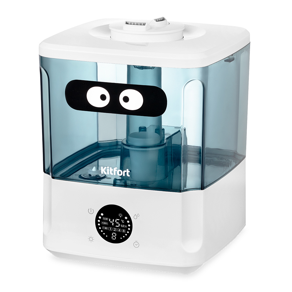 Изображение товара Ультразвуковой увлажнитель воздуха Kitfort КТ-2876 4.5 л с подсветкой белый