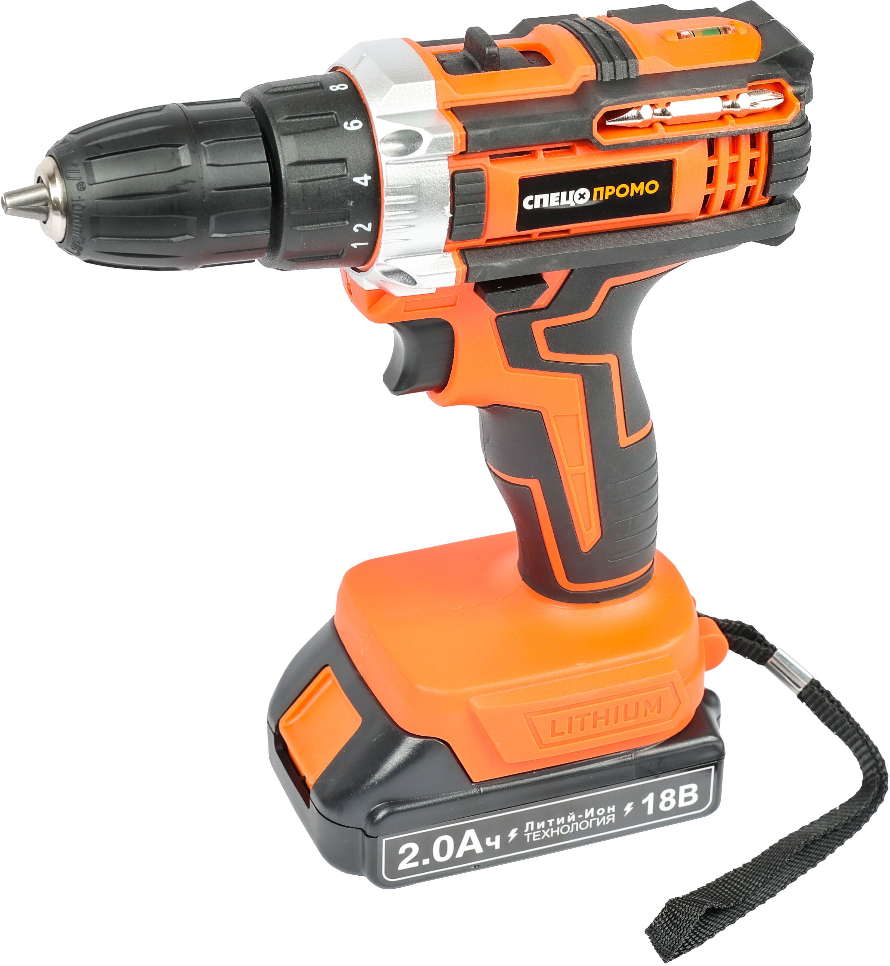 Изображение товара Дрель-шуруповерт аккумуляторная Спец БДА-18-П, 18 В Li-Ion 2x2 Ач