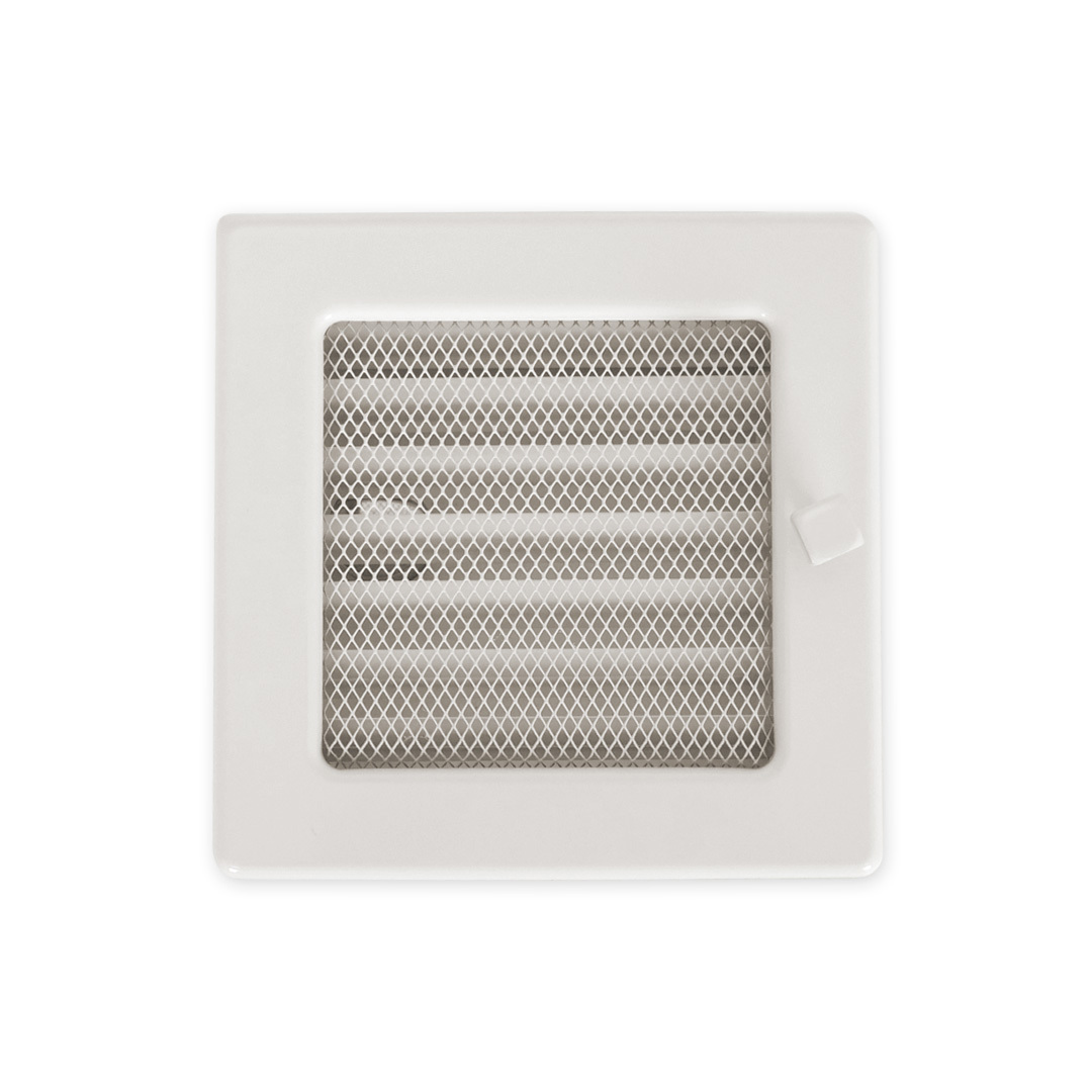 Изображение товара Вентиляционная решетка LK кремовая для камина 17x17см с задвижкой