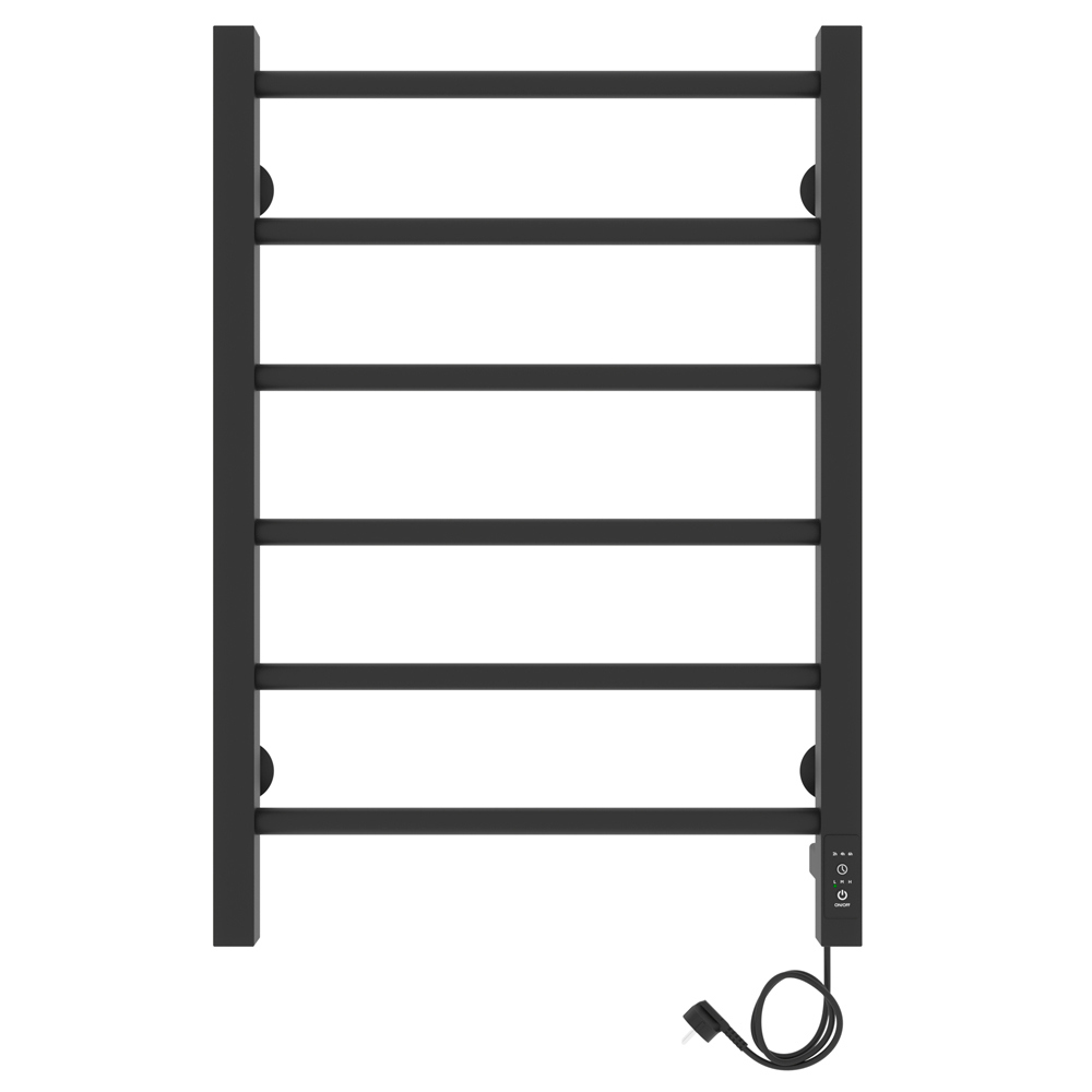 Изображение товара Электрический полотенцесушитель Laris Феличия ЧКЧ П П6 115 Вт черный матовый