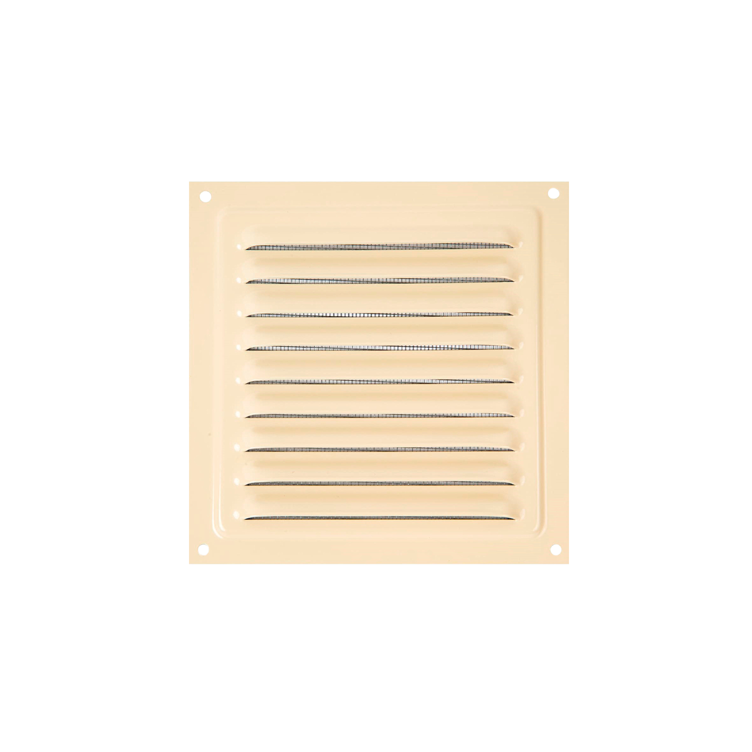 Изображение товара Решетка вентиляционная с сеткой Leptonika 250x250 мм сталь с покрытием цвет бежевый