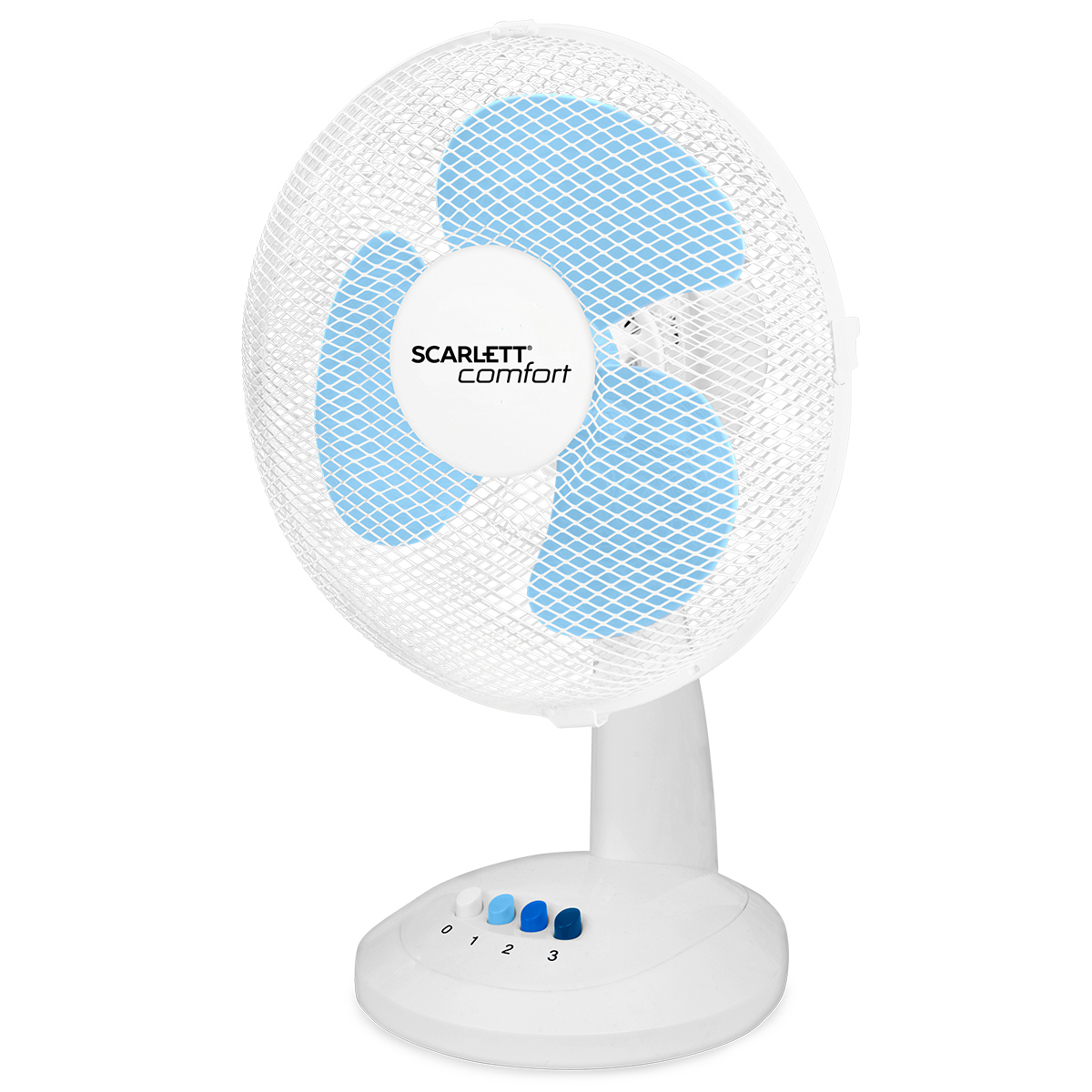Изображение товара Настольный вентилятор Scarlett SC-DF111S07 38 Вт с таймером. Изображение товара Настольный вентилятор Scarlett SC-DF111S07 38 Вт с таймером.