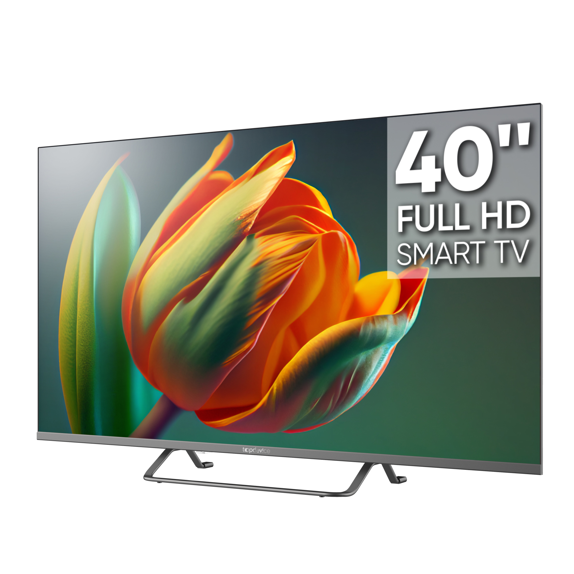 Изображение товара Телевизор Topdevice Frameless FHD 1080p Smart TV WildRed 40 Графит