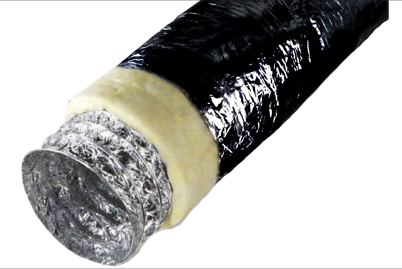 Изображение товара Воздуховод гибкий Diaflex ISODFAm D102 мм 5 м фольга цвет черный