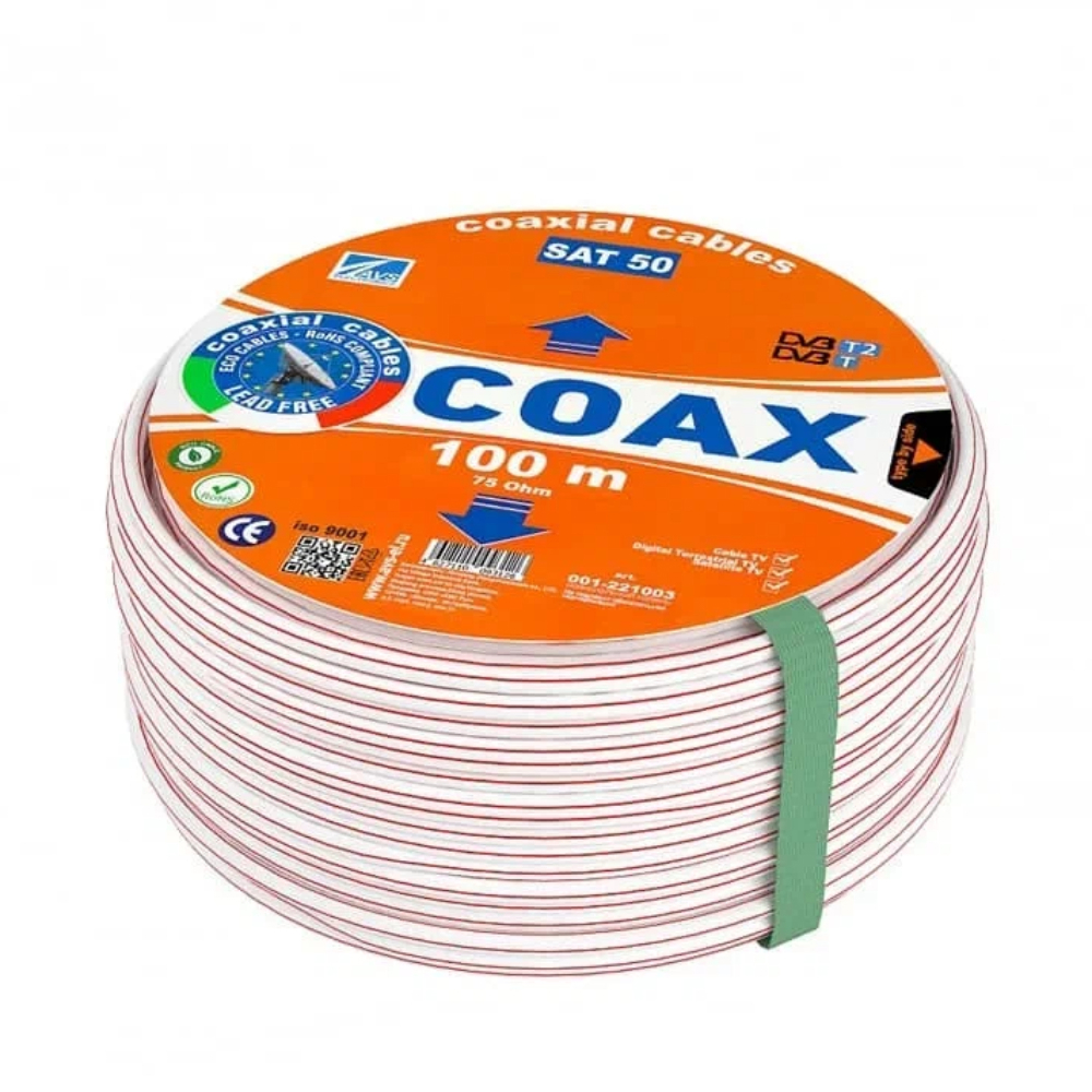 Изображение товара Коаксиальный кабель SAT 50 30 м AVS Electronics Для высококачественной передачи сигнала