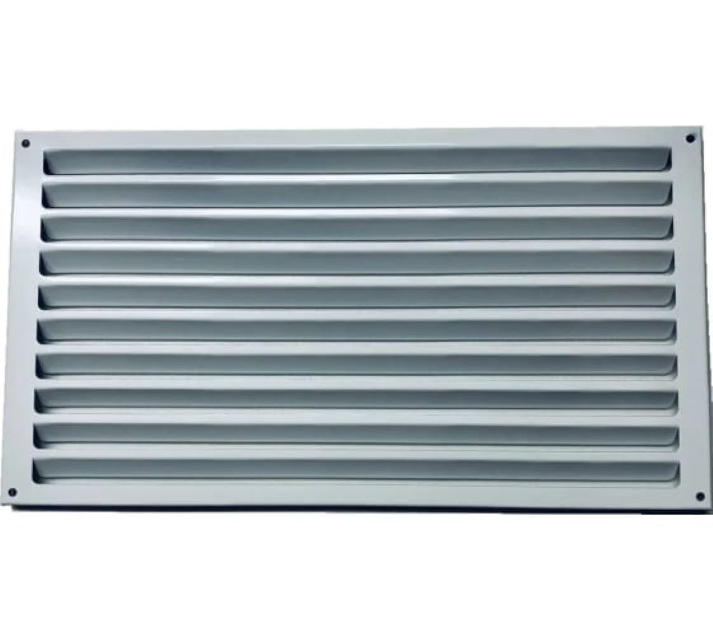 Изображение товара Решетка вентиляционная Шамрай 130x430 мм с внутренними жалюзи, сталь