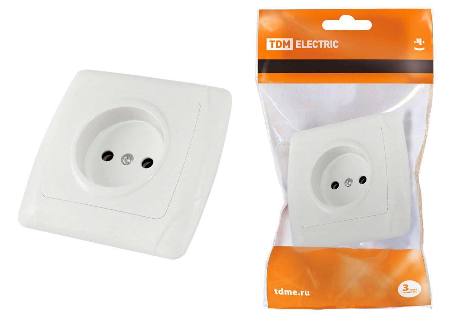 Изображение товара Розетка встраиваемая Tdm electric Онега SQ1805-0015 цвет белый