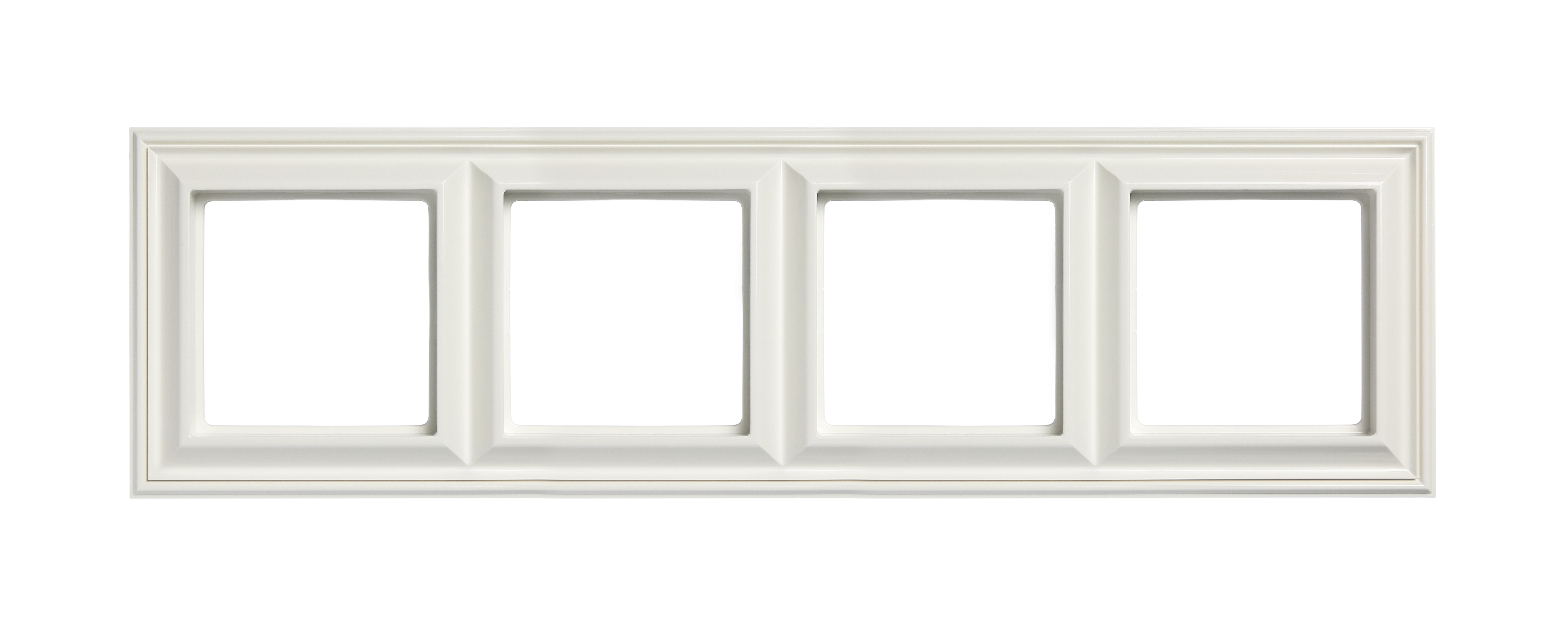 Изображение товара Рамка для розеток и выключателей Jung EcoProfi DECO 4 поста белая Изображение товара Рамка для розеток и выключателей Jung EcoProfi DECO 4 поста белая
