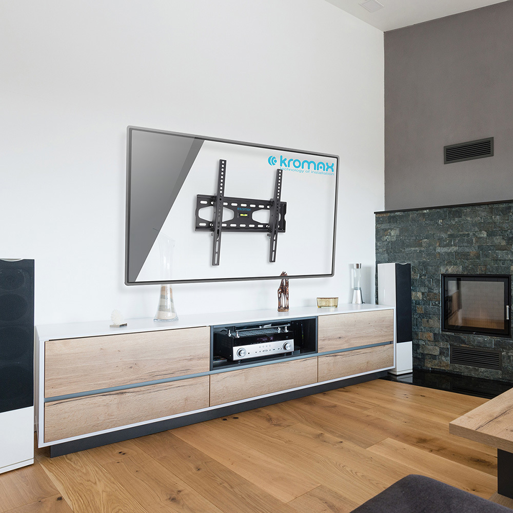 Изображение товара Кронштейн для телевизора Kromax STAR-44 22-65 дюймов металлический наклонный серый