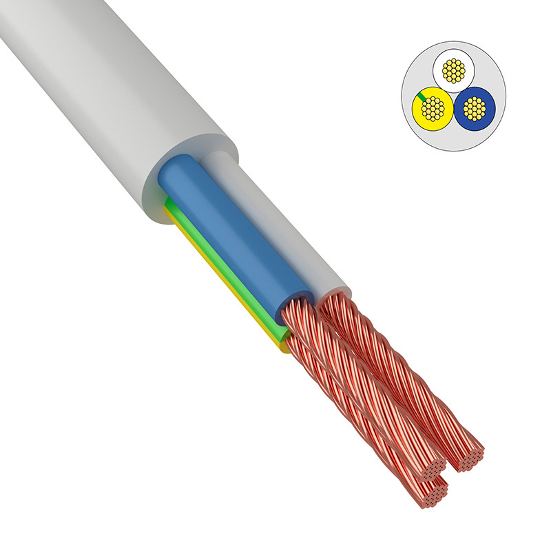 Изображение товара Кабель ПВС Калужский кабельный завод 3x1.5 мм² белый бухта 10 м ГОСТ