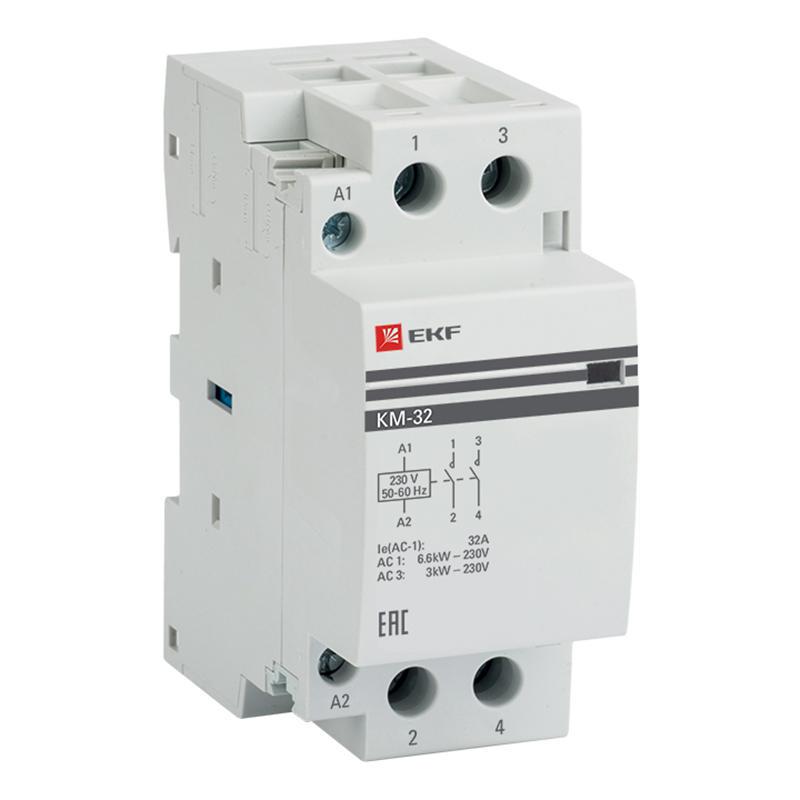Изображение товара Контактор модульный КМ 32А 2NО 2 мод. EKF PROxima