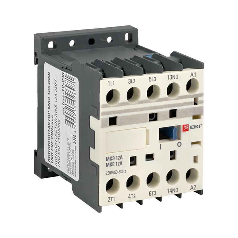 Изображение товара Миниконтактор МКЭ 12А 230В 1NO EKF PROxima
