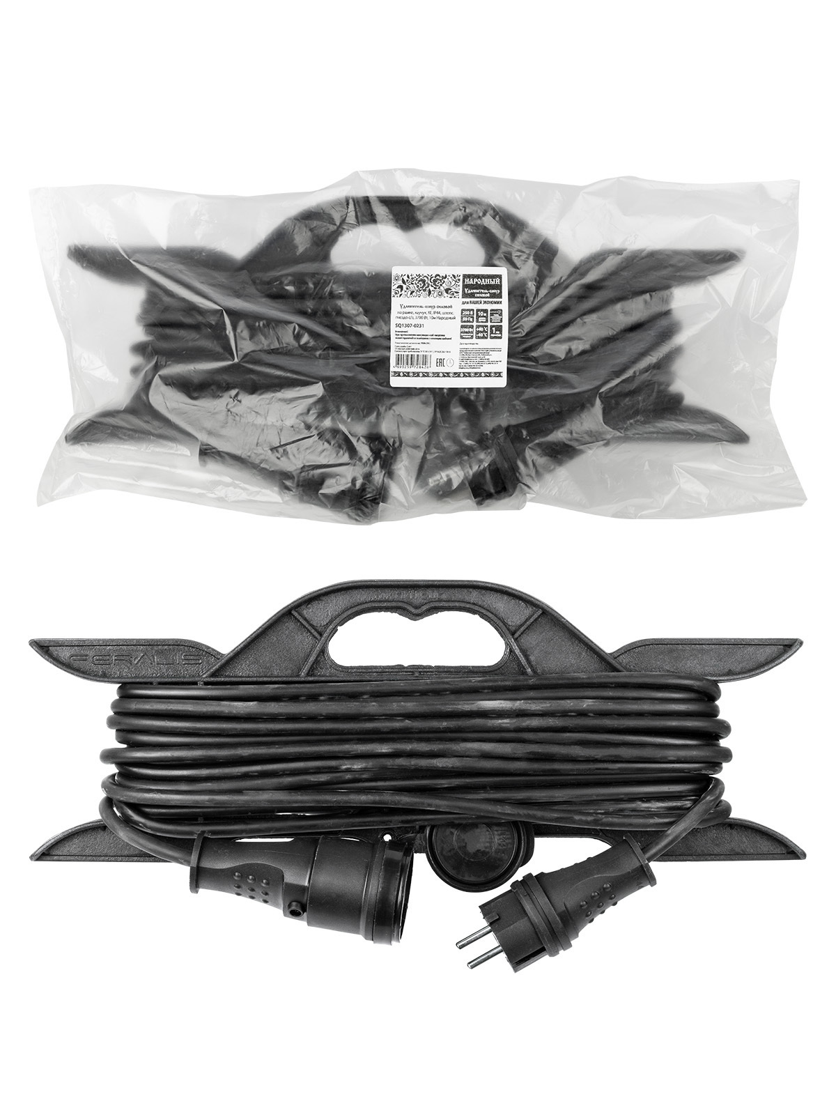 Изображение товара Удлинитель-шнур Tdm electric SQ1307-0231 1 розетка 10 м