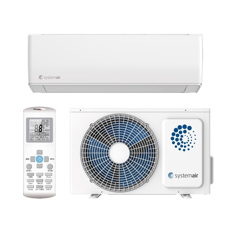 Изображение товара Сплит-система инверторная Systemair Simple 09 EVO HP Q 9K BTU охлаждение/обогрев с Wi-Fi