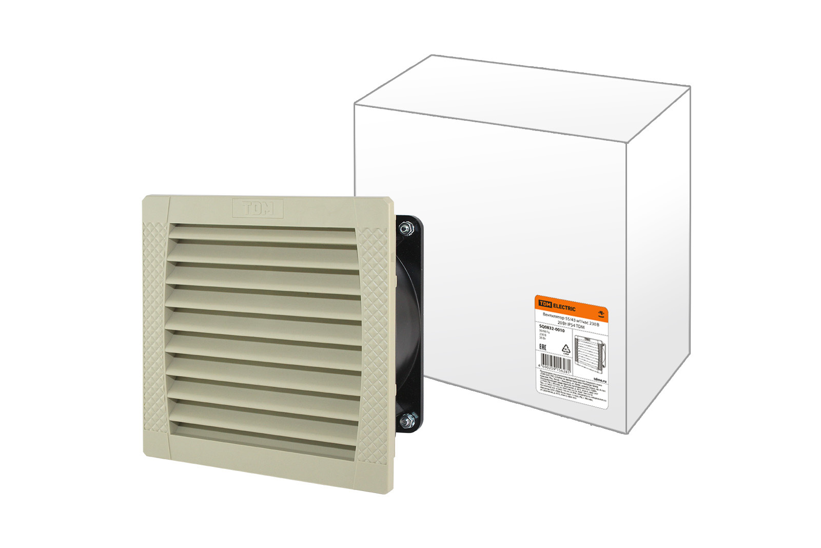 Изображение товара Вентилятор вытяжной Tdm electric SQ0832-0010 D150 мм 46 дБ 55 м³/ч цвет бежевый