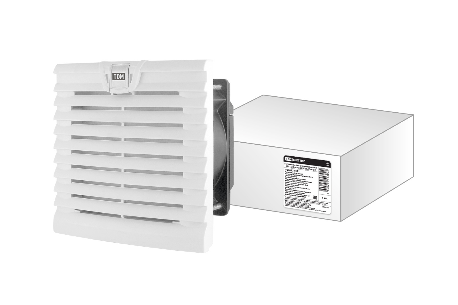 Изображение товара Вентилятор вытяжной TDM Electric ВФУ SQ0832-0111 52 м³/ч Изображение товара Вентилятор вытяжной TDM Electric ВФУ SQ0832-0111 52 м³/ч
