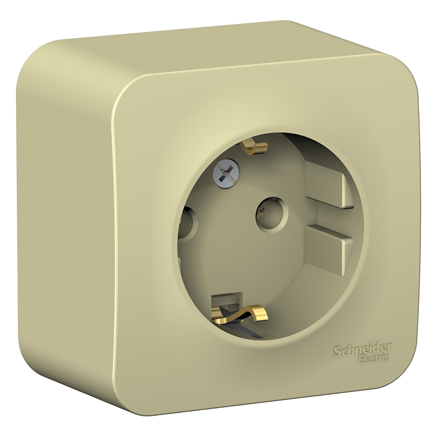 Изображение товара Розетка Blanca SYSTEME ELECTRIC накладная 1 пост заземление бежевый IP20