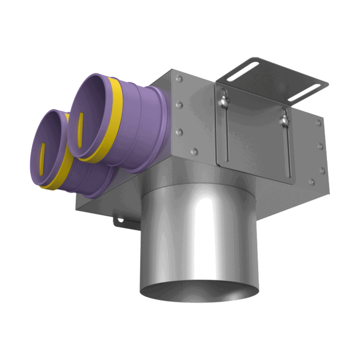 Изображение товара Пленум потолочный круглый Provent VPS 125/75×2 на 2 выхода