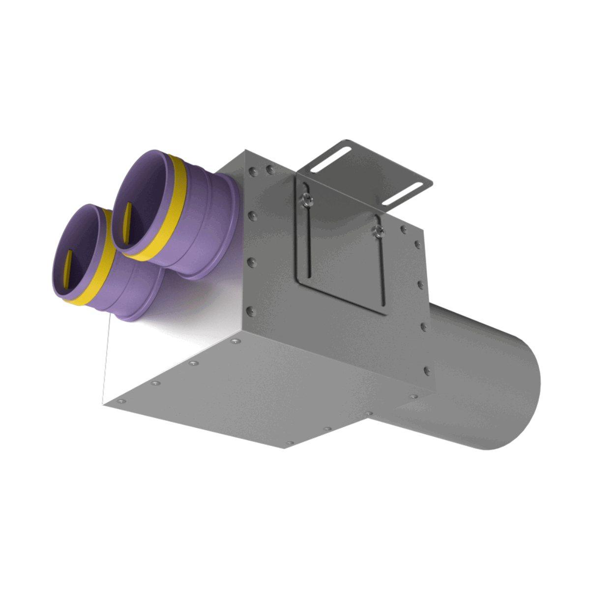 Изображение товара Пленум прямой круглый Provent VPD 125/75×2 на 2 выхода