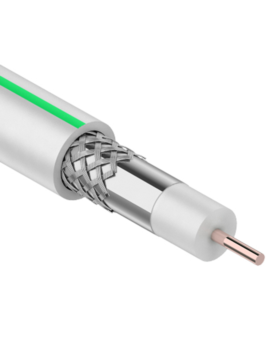 Изображение товара Коаксиальный кабель Rexant MARS HD 75 Ом 100 м для TV и видеонаблюдения