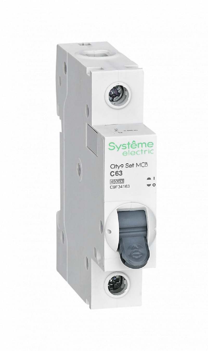 Изображение товара Автоматический выключатель Systeme electric City9 Set 1P C63 А 4.5 кА C9F34163