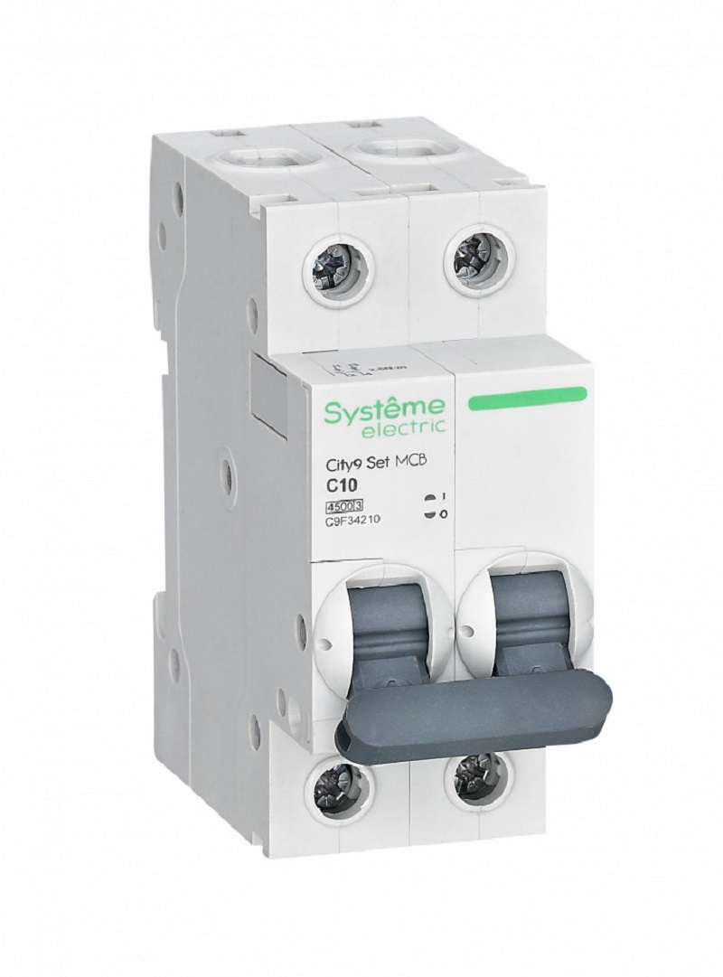 Изображение товара Автоматический выключатель Systeme electric City9 Set 2P C10 А 4.5 кА C9F34210